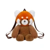 Duoai genuine Red Panda plush toy doll, large-capacity backpack doll, daily travel birthday gift Item Picture